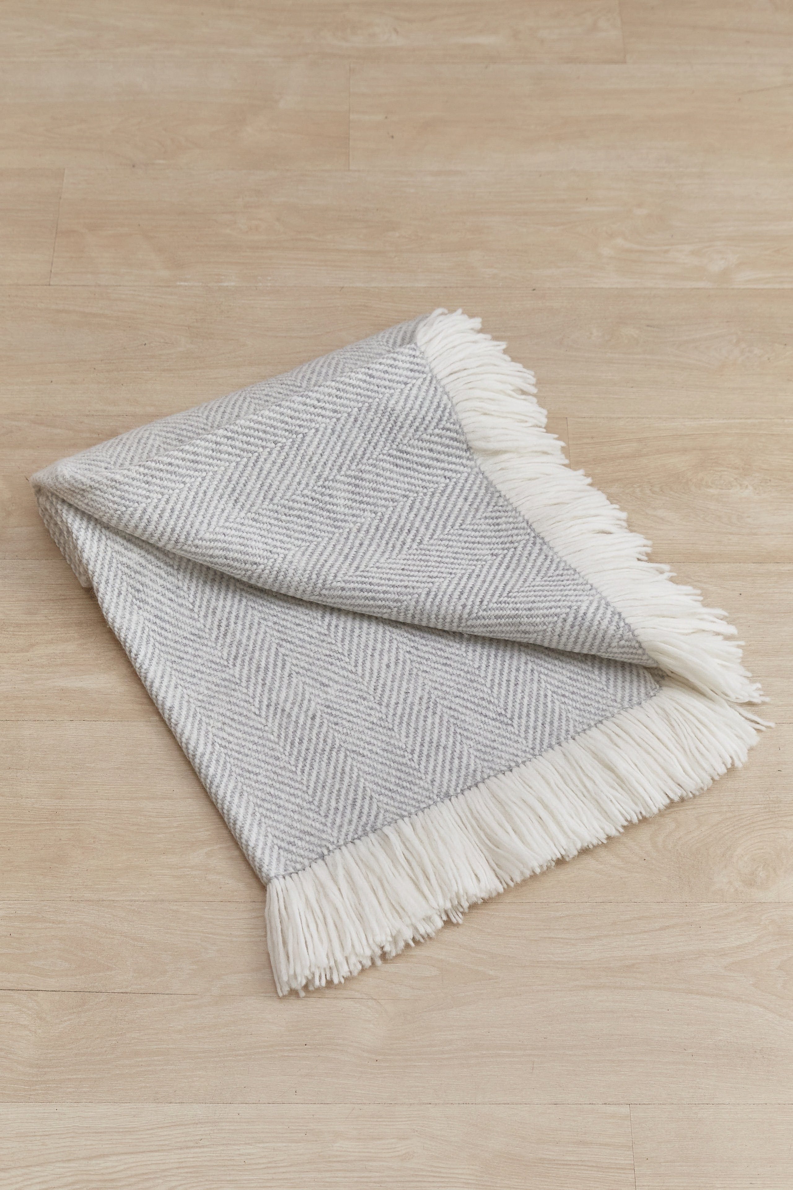 The Puna Herringbone Alpaca Throw