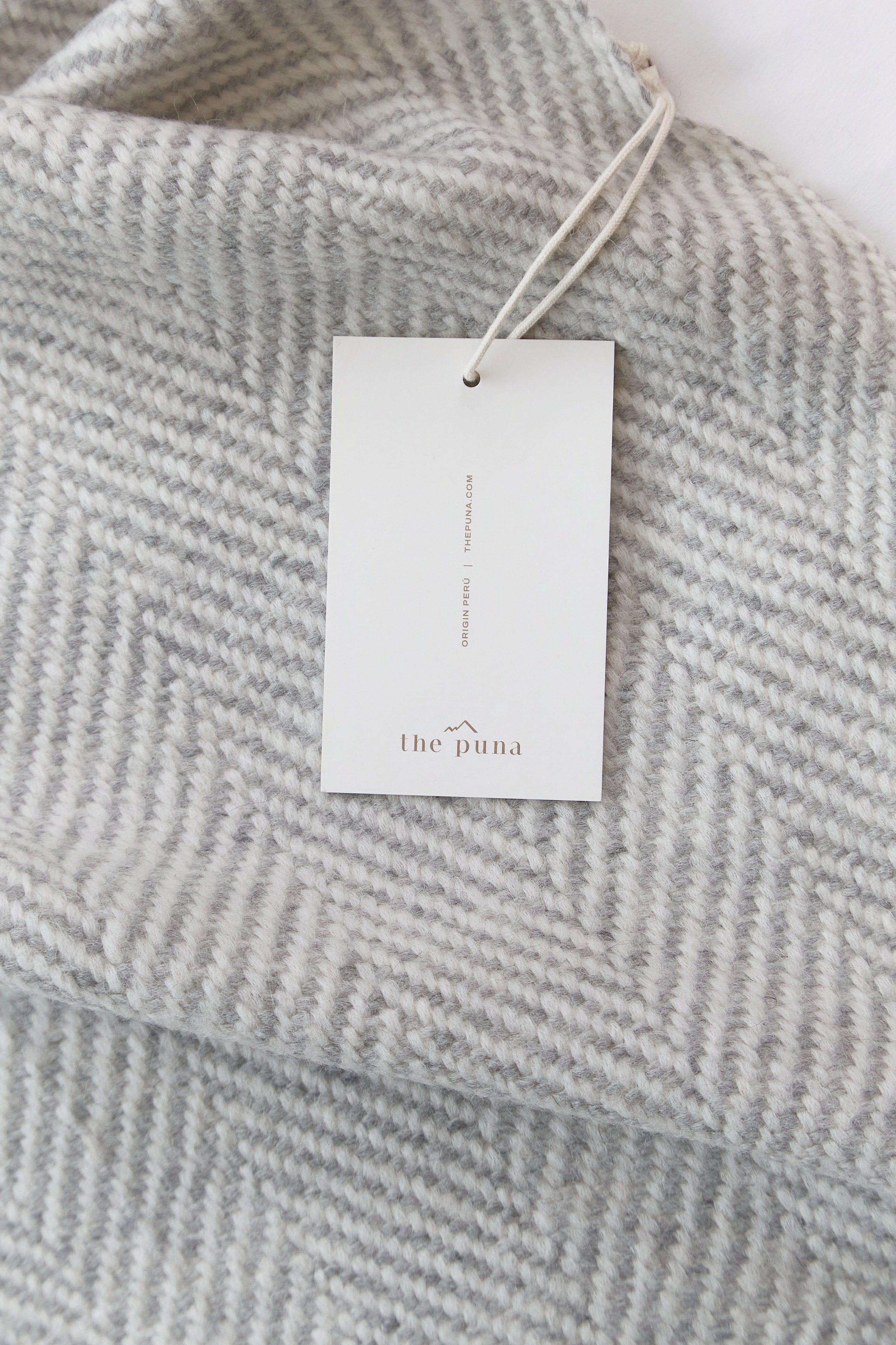 The Puna Herringbone Alpaca Throw