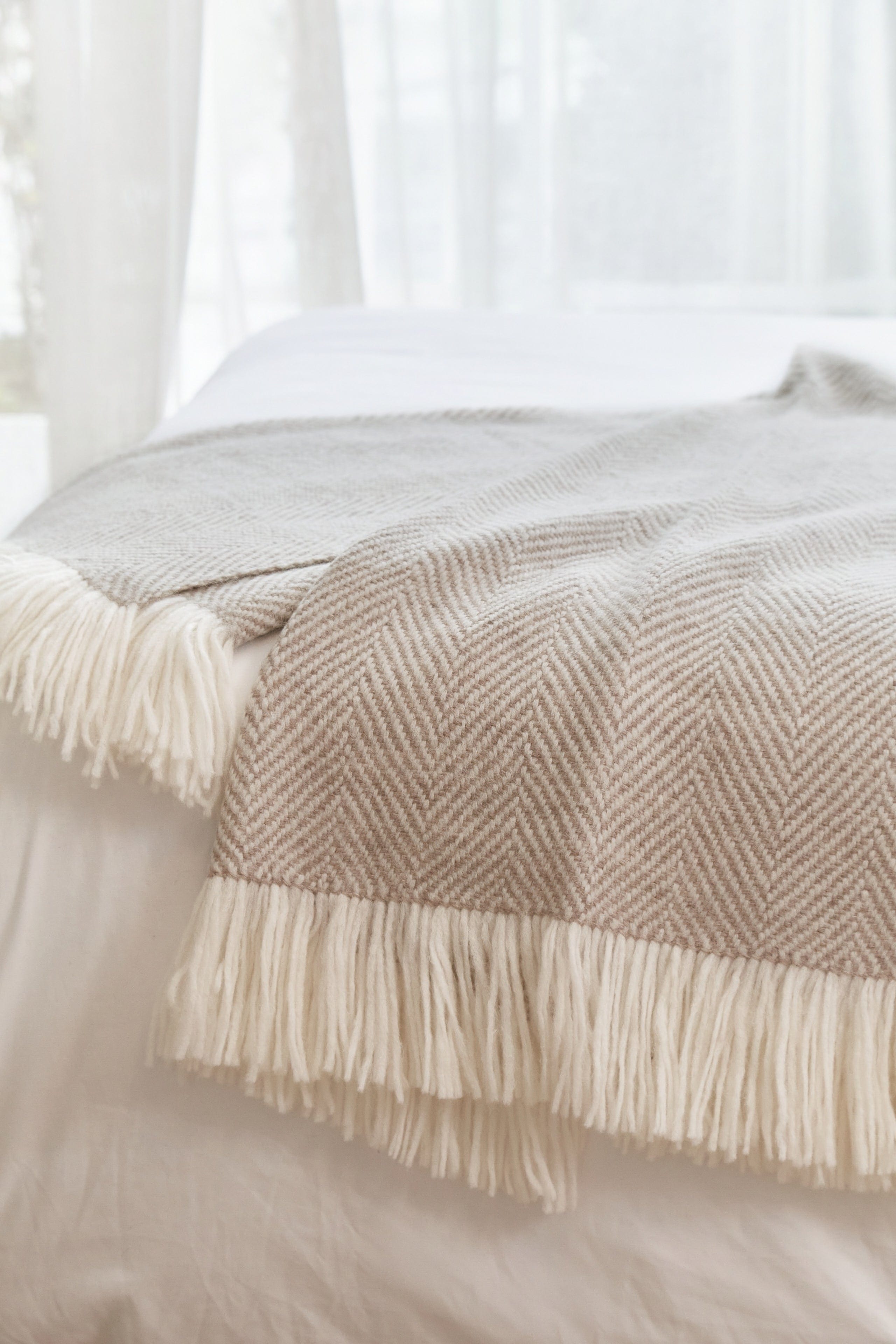 Herringbone Alpaca Throw