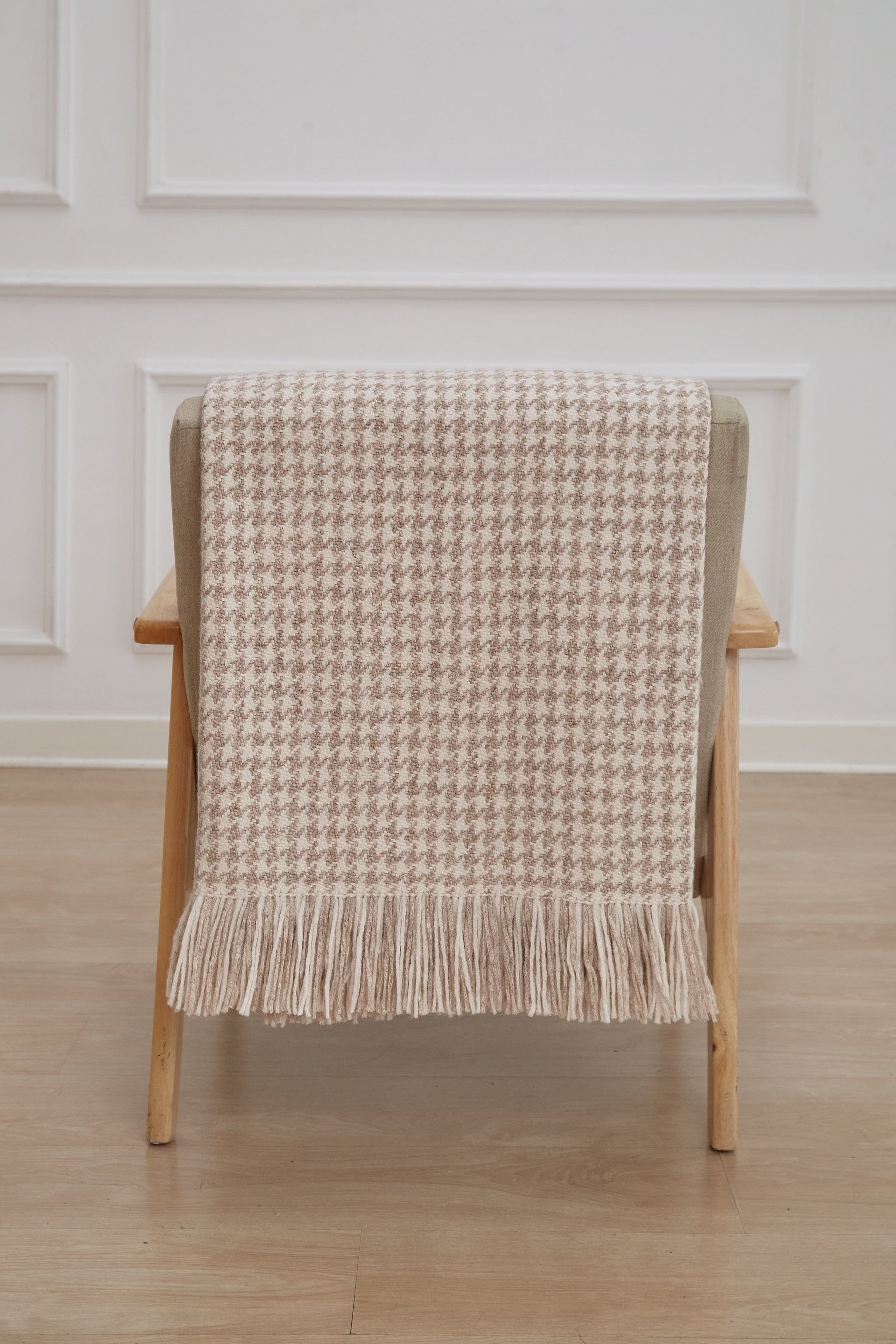 Pied De Poule Alpaca Throw