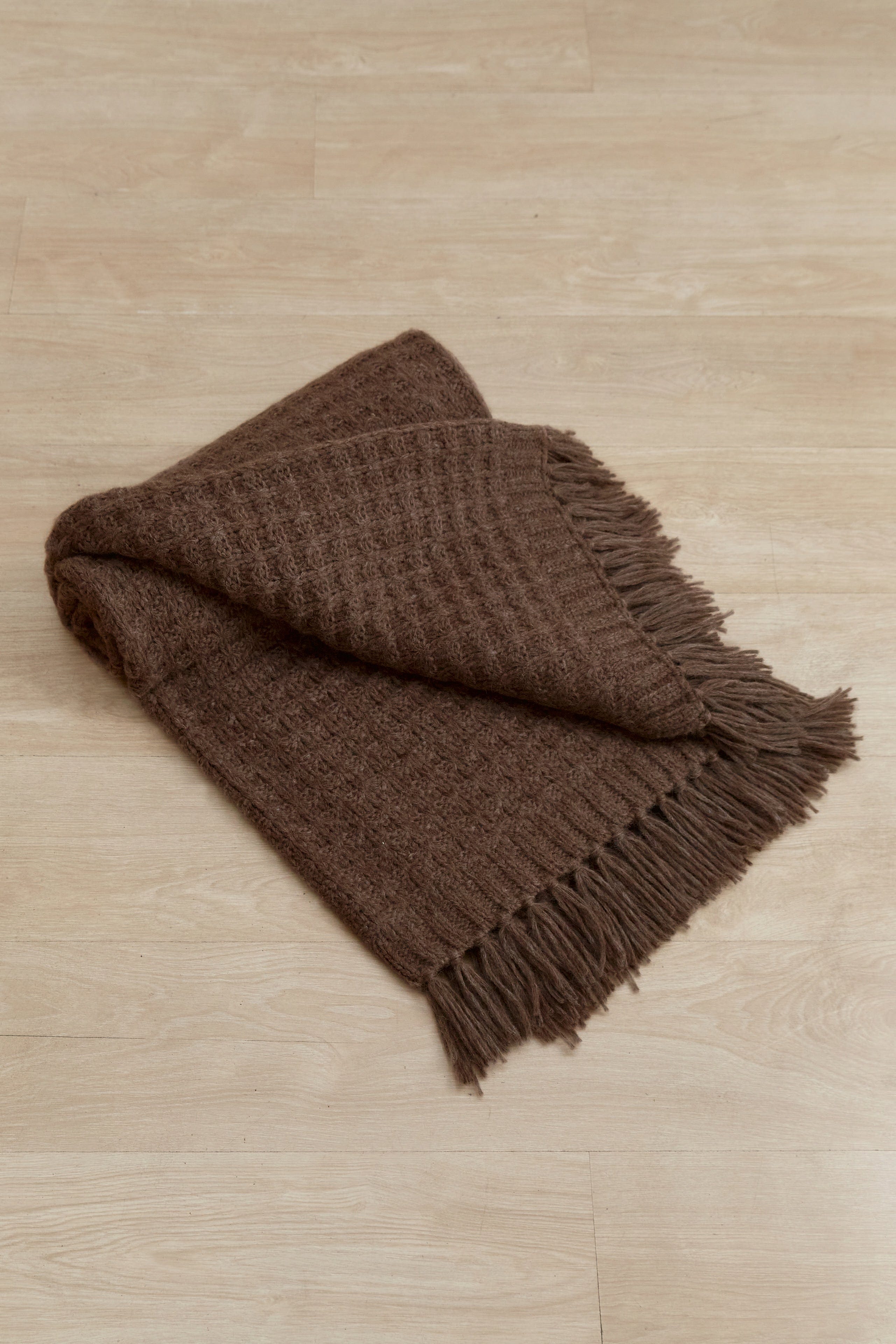 Waffle Alpaca Throw