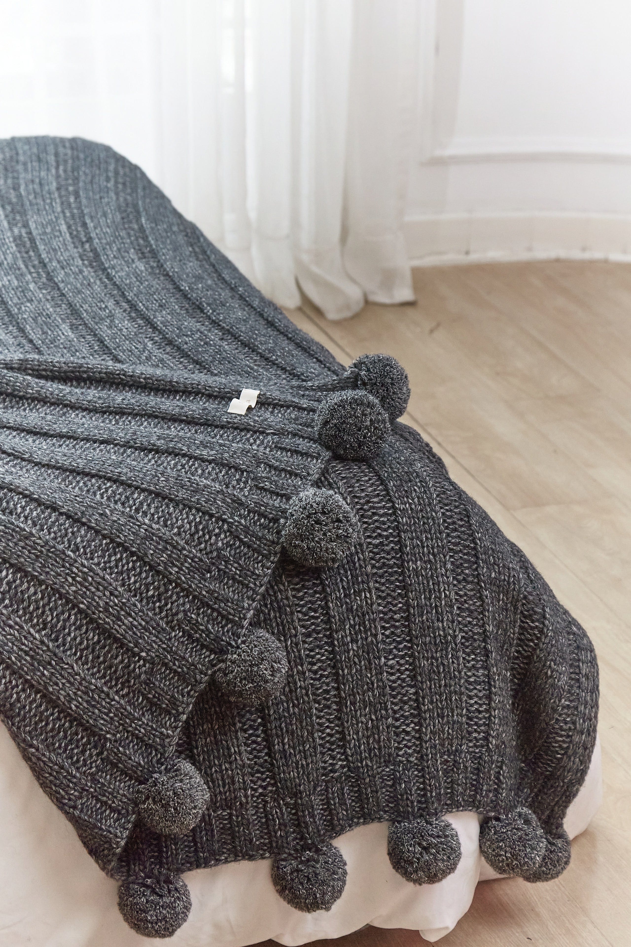 Stripes Alpaca Throw