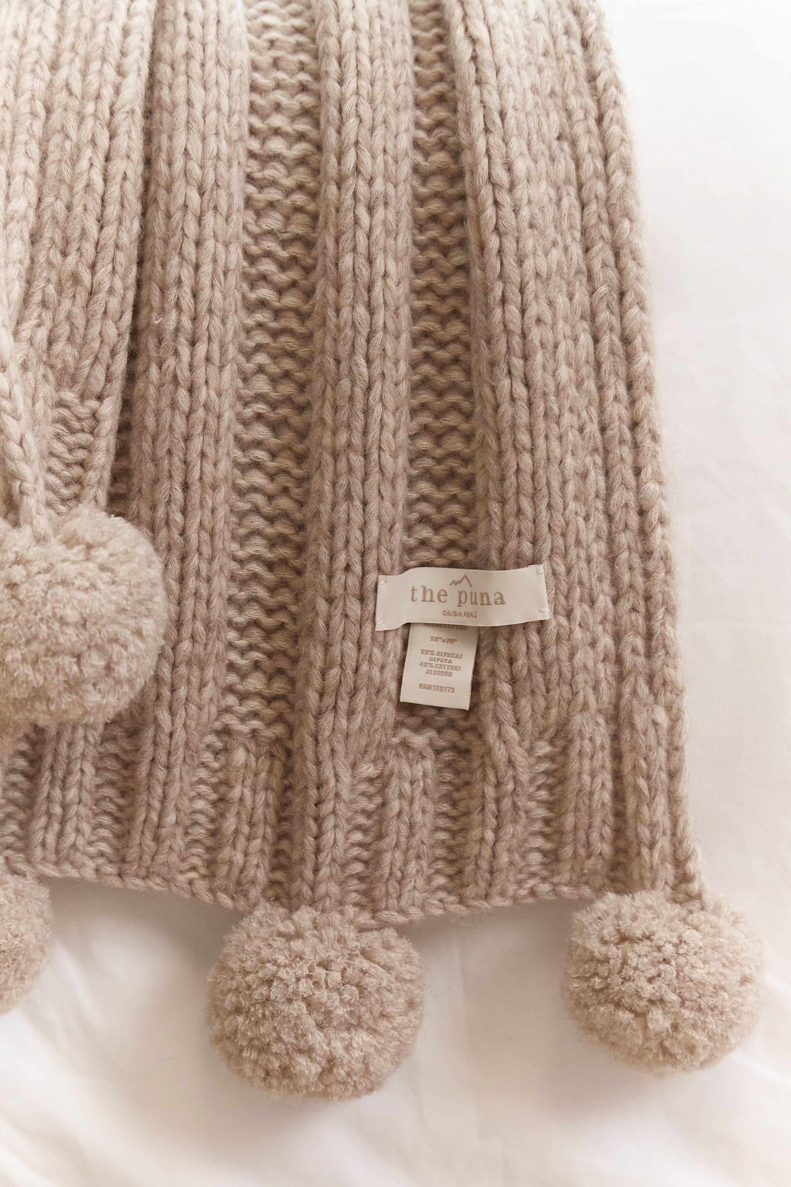 Stripes Alpaca Throw