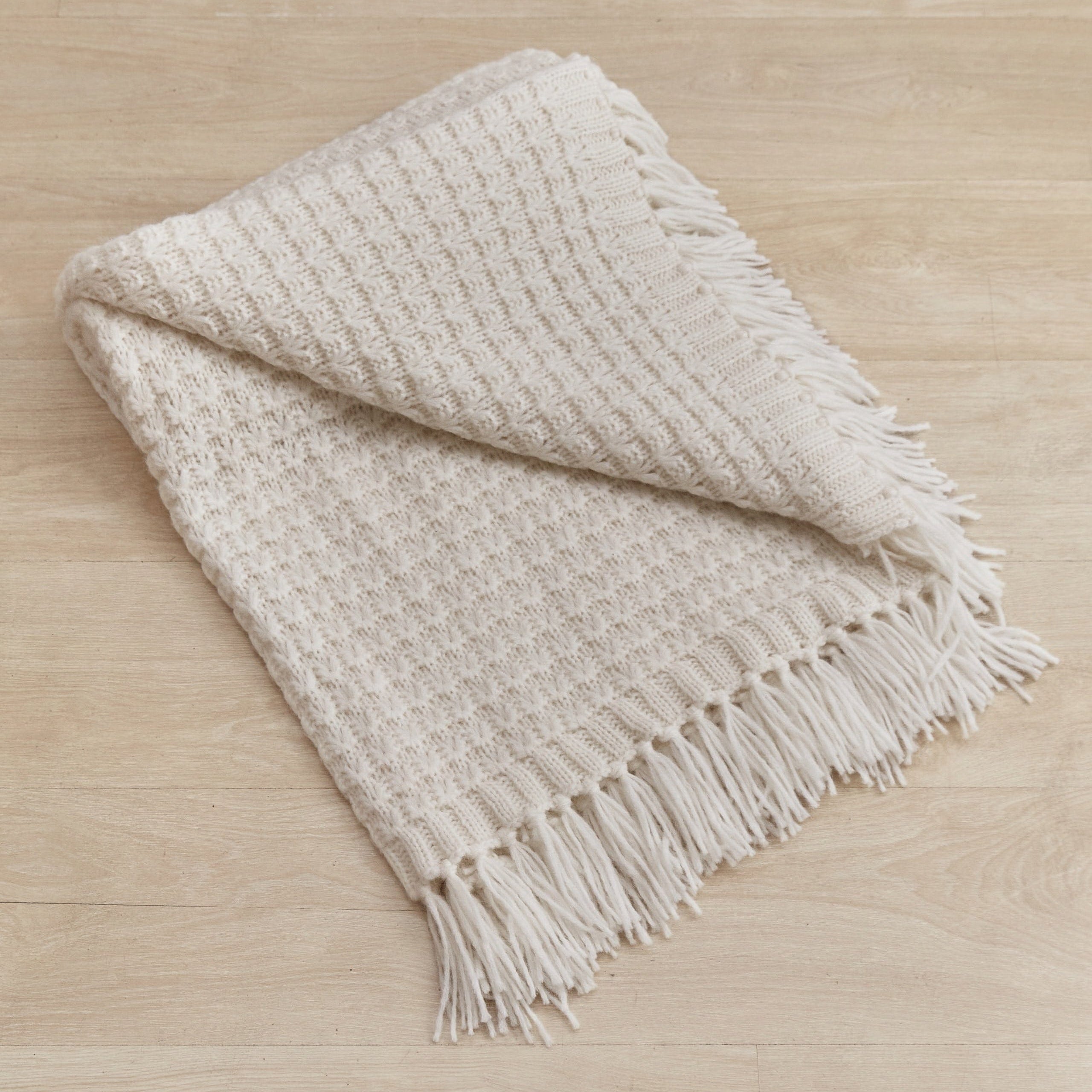 Waffle Alpaca Throw