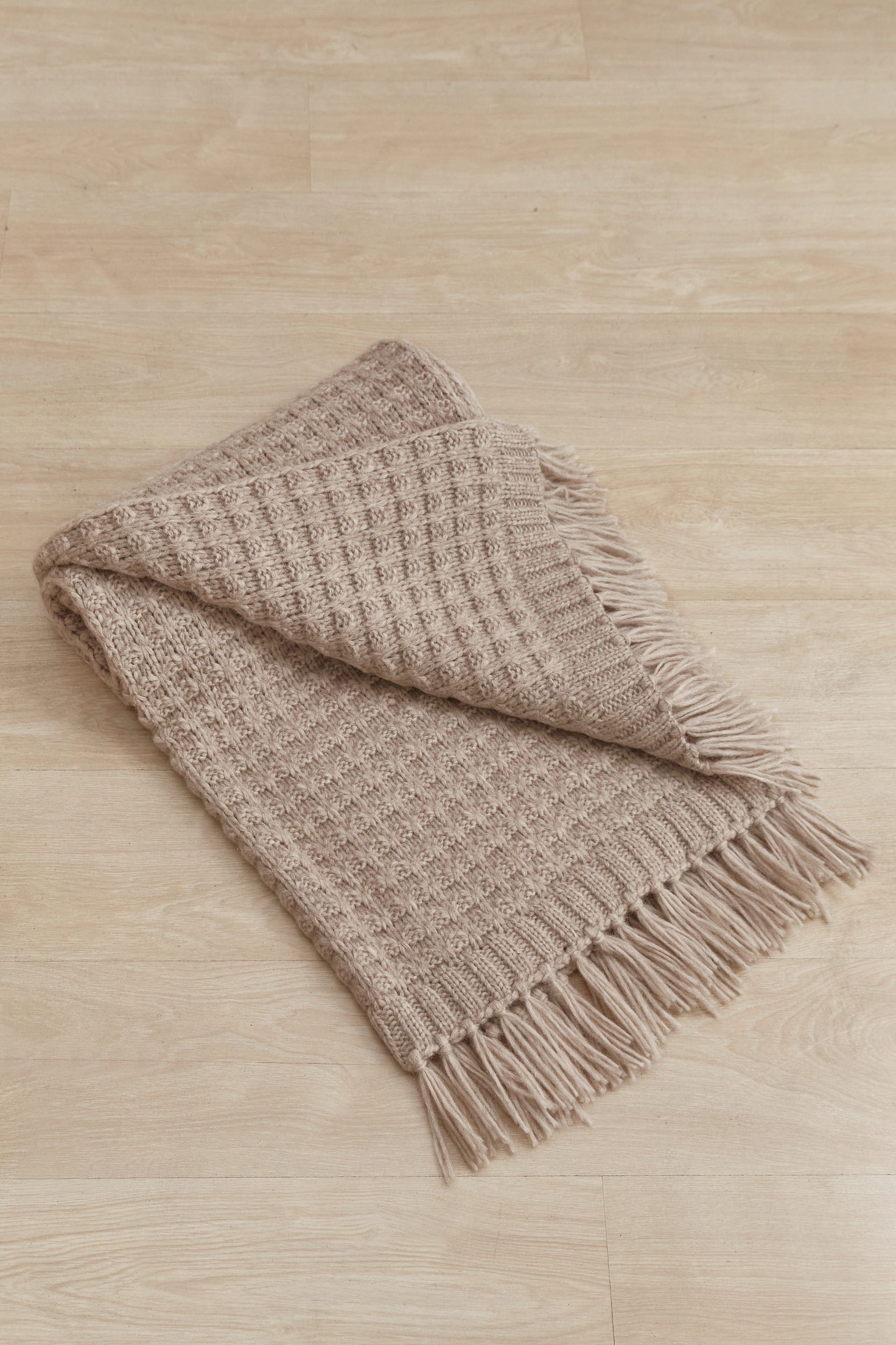 Waffle Alpaca Throw